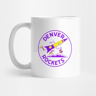 Vintage Denver Rockets Basketball 1967 Mug
